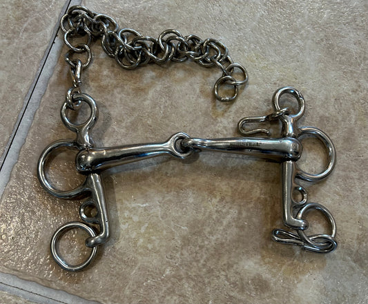 Korsteel 5” jointed Pelham with chain