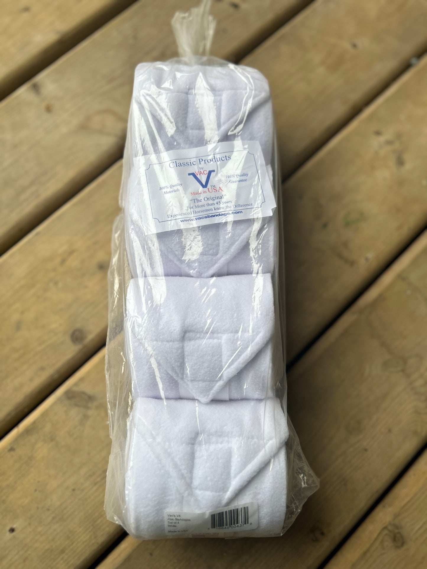 Vacs white polo wraps