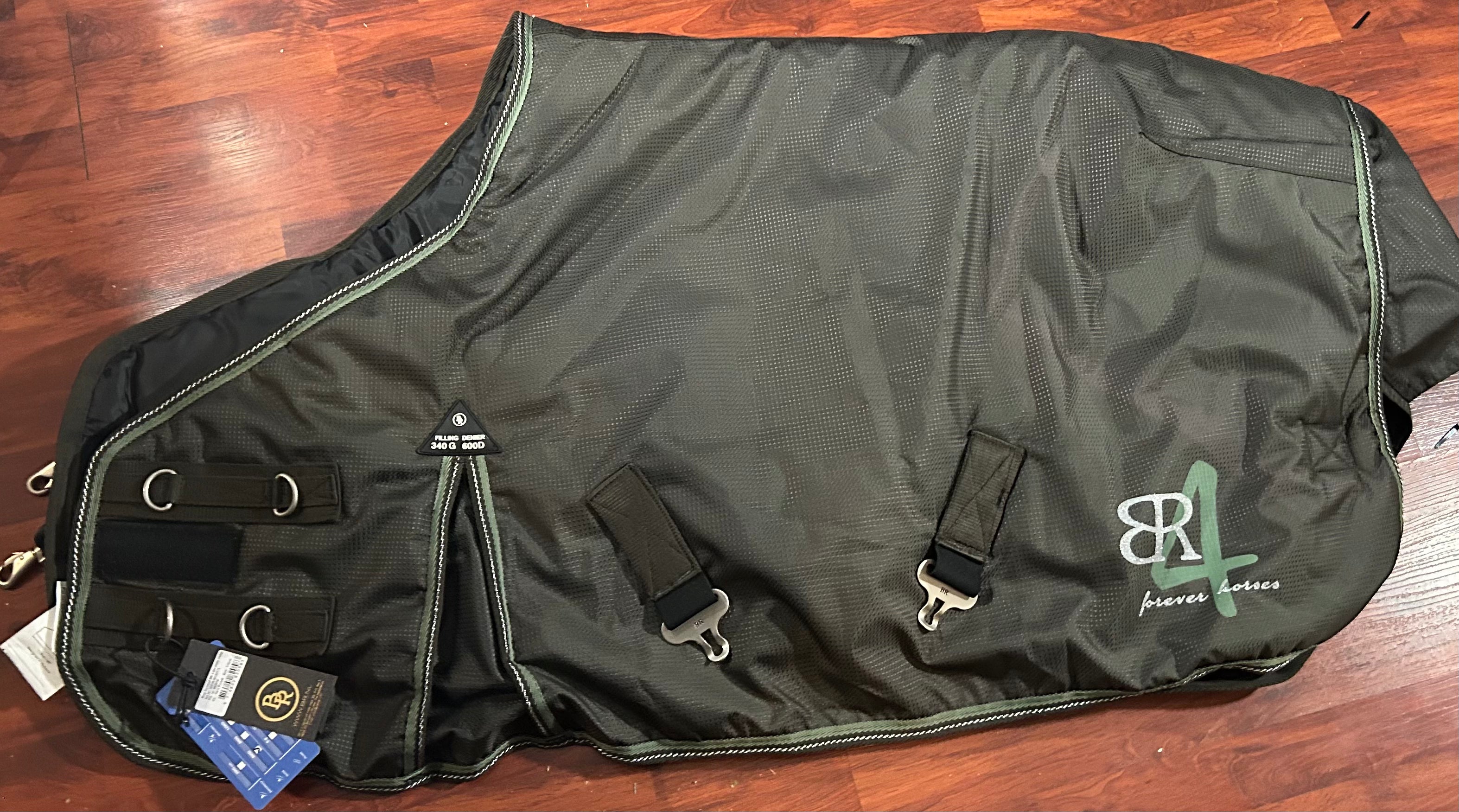 BR 45” 340g 600 denier forest green turnout rug – All About Tack