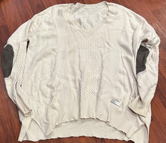 Asmar cream medium v neck sweater