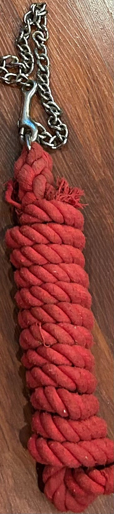Red cotton lesd rope with chain