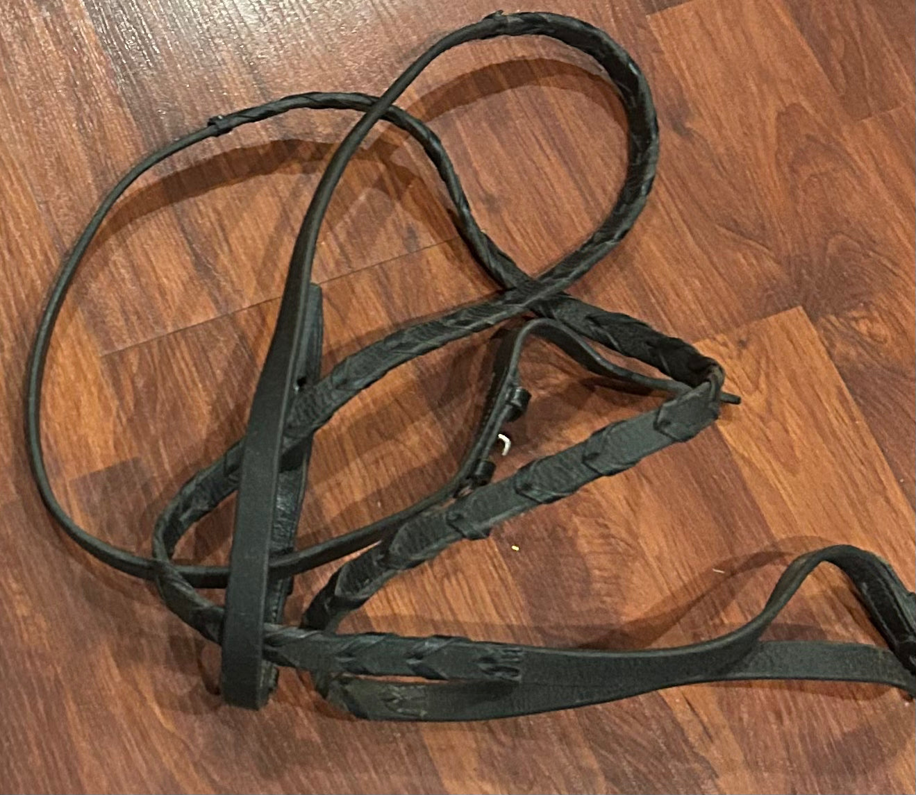 Black braided reins. Need oiled.