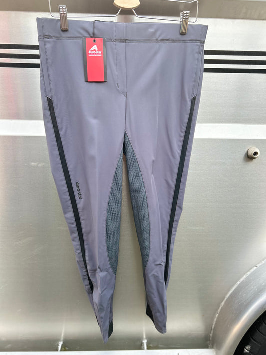 34R Euro Star ebony grey full seat breeches