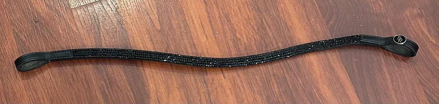 BR 17” black crystal browband
