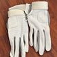 White gloves men’s XS or ladies 7. Very sticky palms.