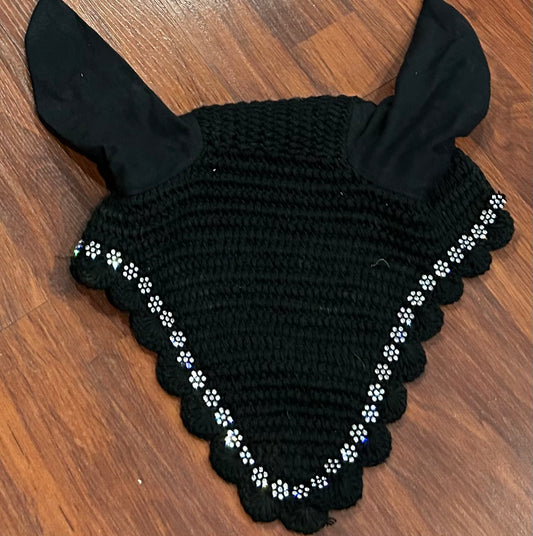 Black with bling fly bonnet