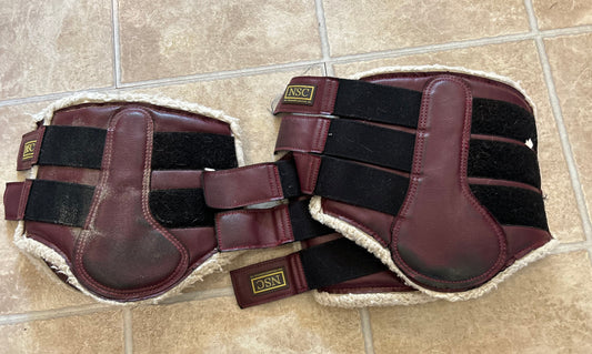 NSC fleece burgundy boots medium & large