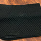 Fleeceworks 2 dressage pads (black and white) with removable set of Thera fleece panels and canvas storage bag.