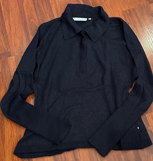 PS of Sweden Medium navy merino wool sweater