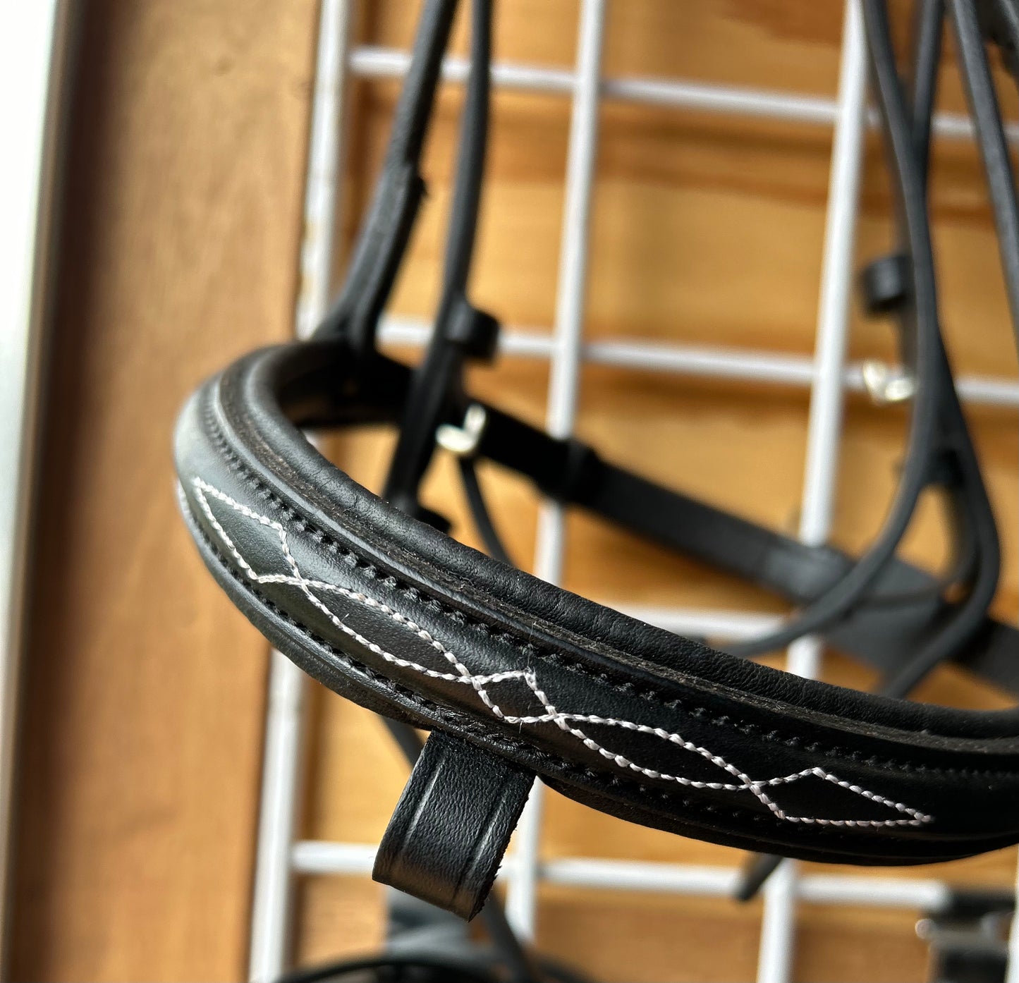 Full size black snaffle bridle