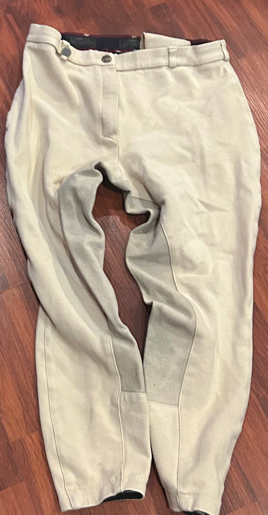 On course size 28 full seat tan breeches