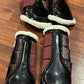 SD Design sparkle Cob size deep red set of 4 fleece boots