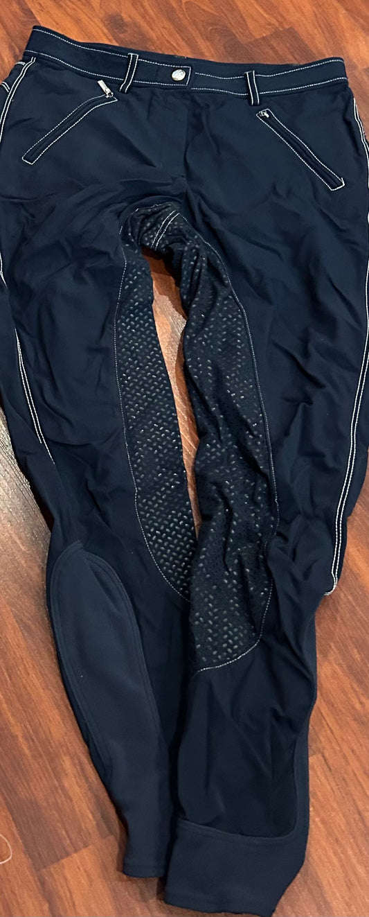 Euro Star size 28 navy full seat breeches