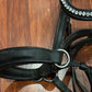 Milestone bitless bridle full size black with bling browband