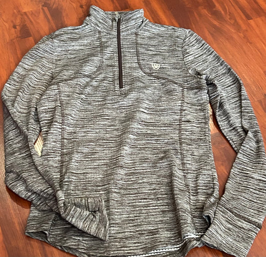 Ariattek small brown 1/4 zip long sleeve