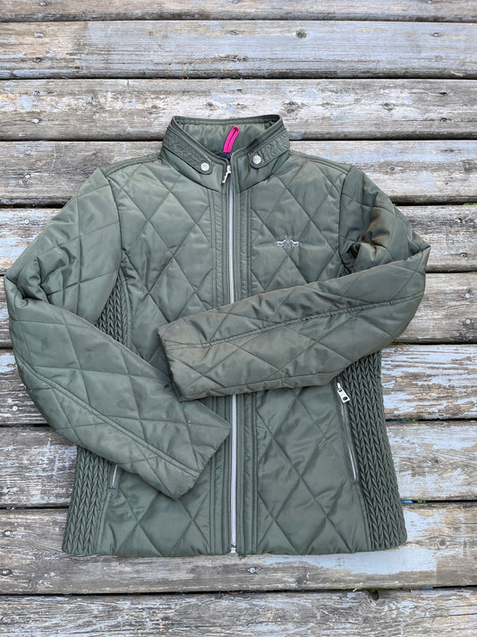 HV Polo military style green jacket med