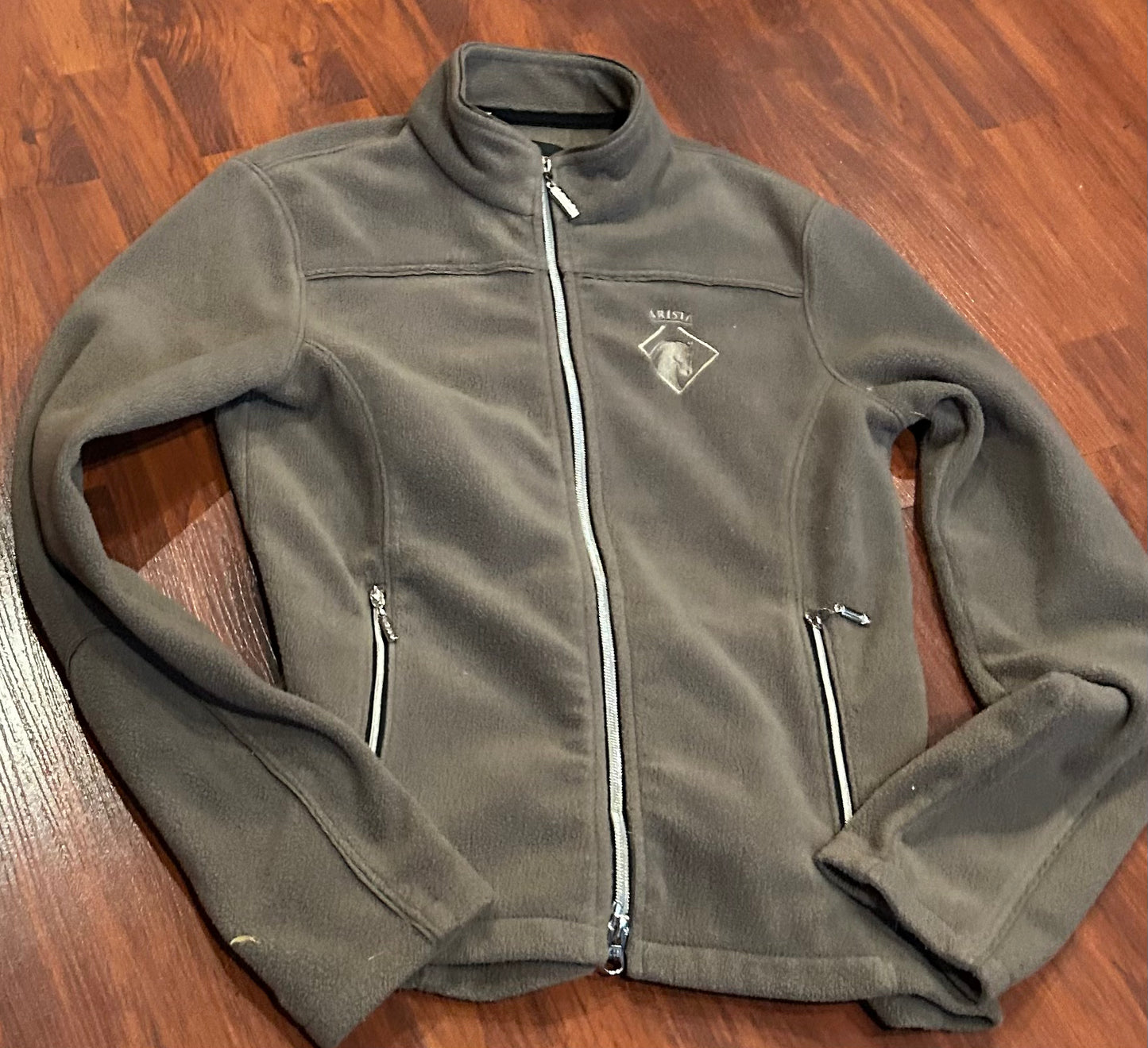 Arista green small fleece light jacket