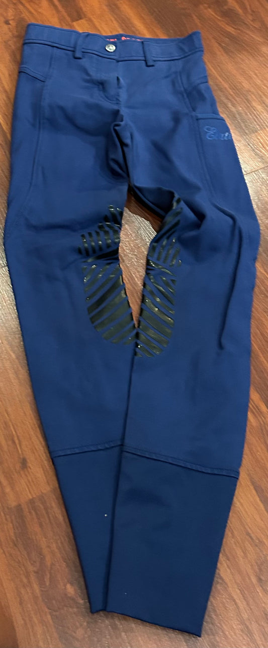 Elation red label size 24R blue knee patch breeches