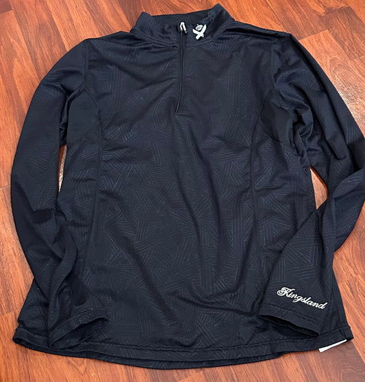 Kingsland medium dark navy long sleeve 1/4 zip