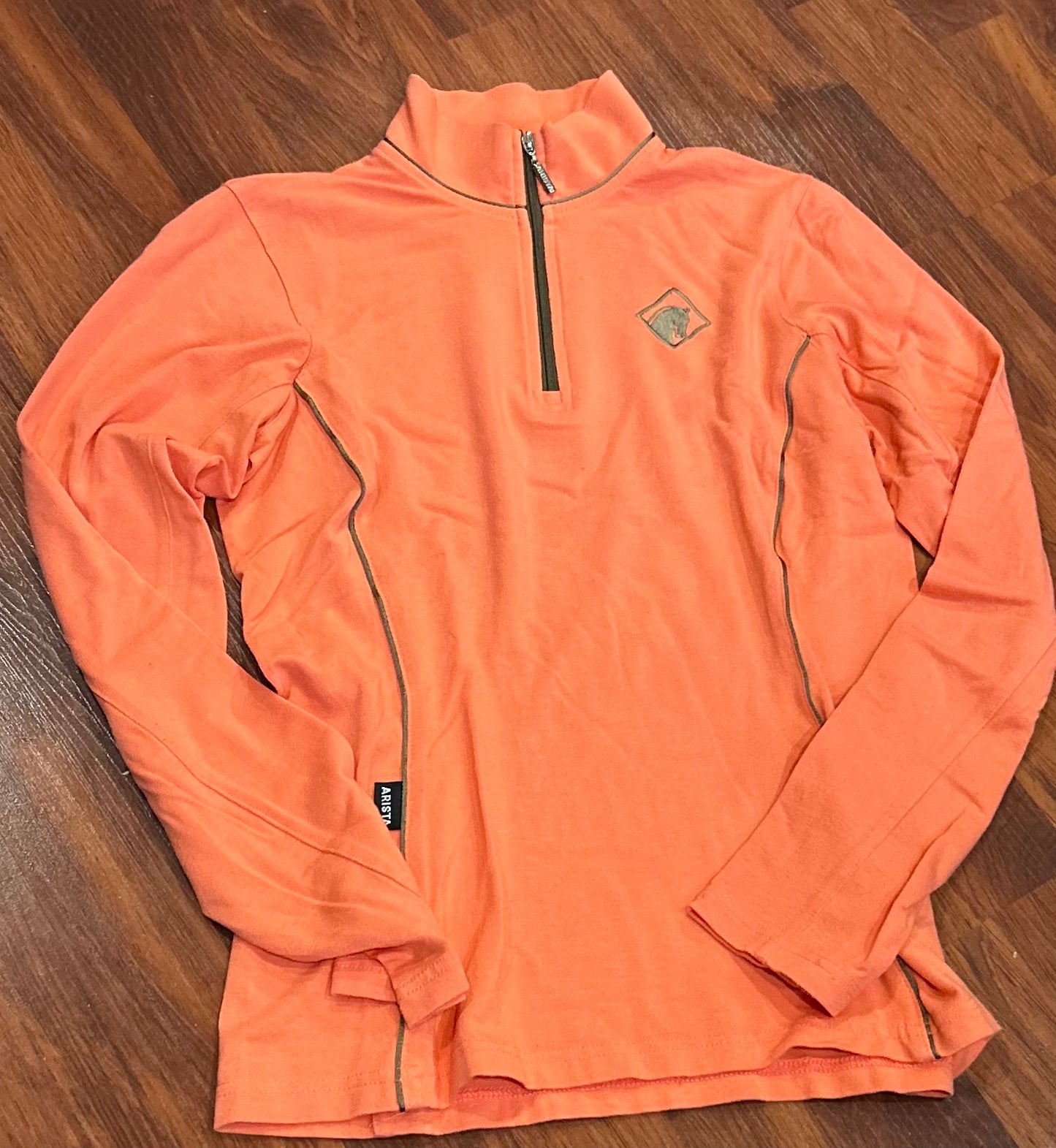 Arista small peach long sleeve 1/4 zip