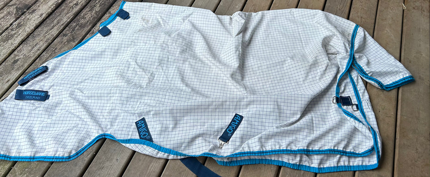 75” amigo Aussie all rounder. white and light blue. Disc front