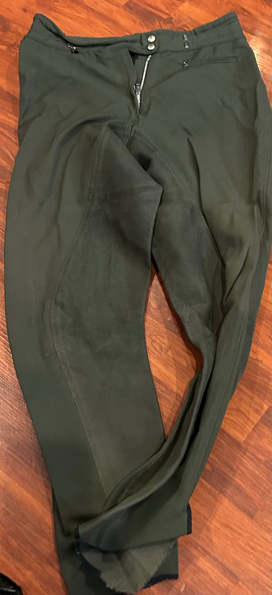 Pikeur 32 green full seat breeches