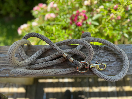 Cotton lead rope beige
