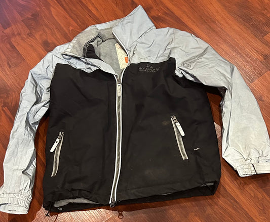 Horseware 7-8 yr black/silver winter jacket.