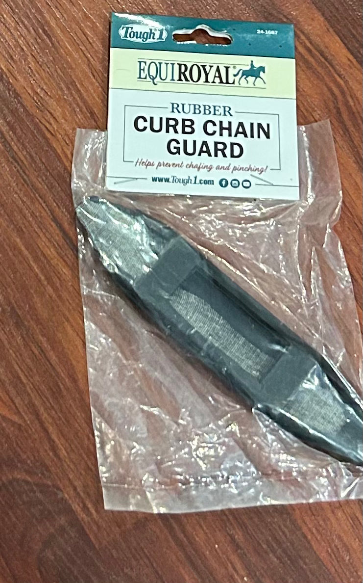 Rubber curb chain guard