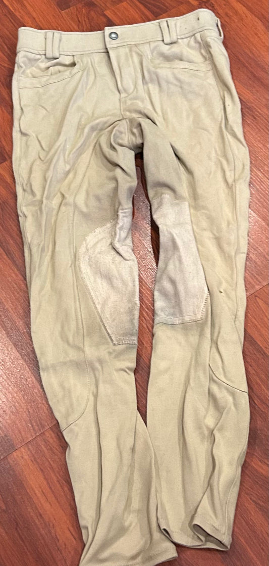 FOAL small tan knee patch breeches