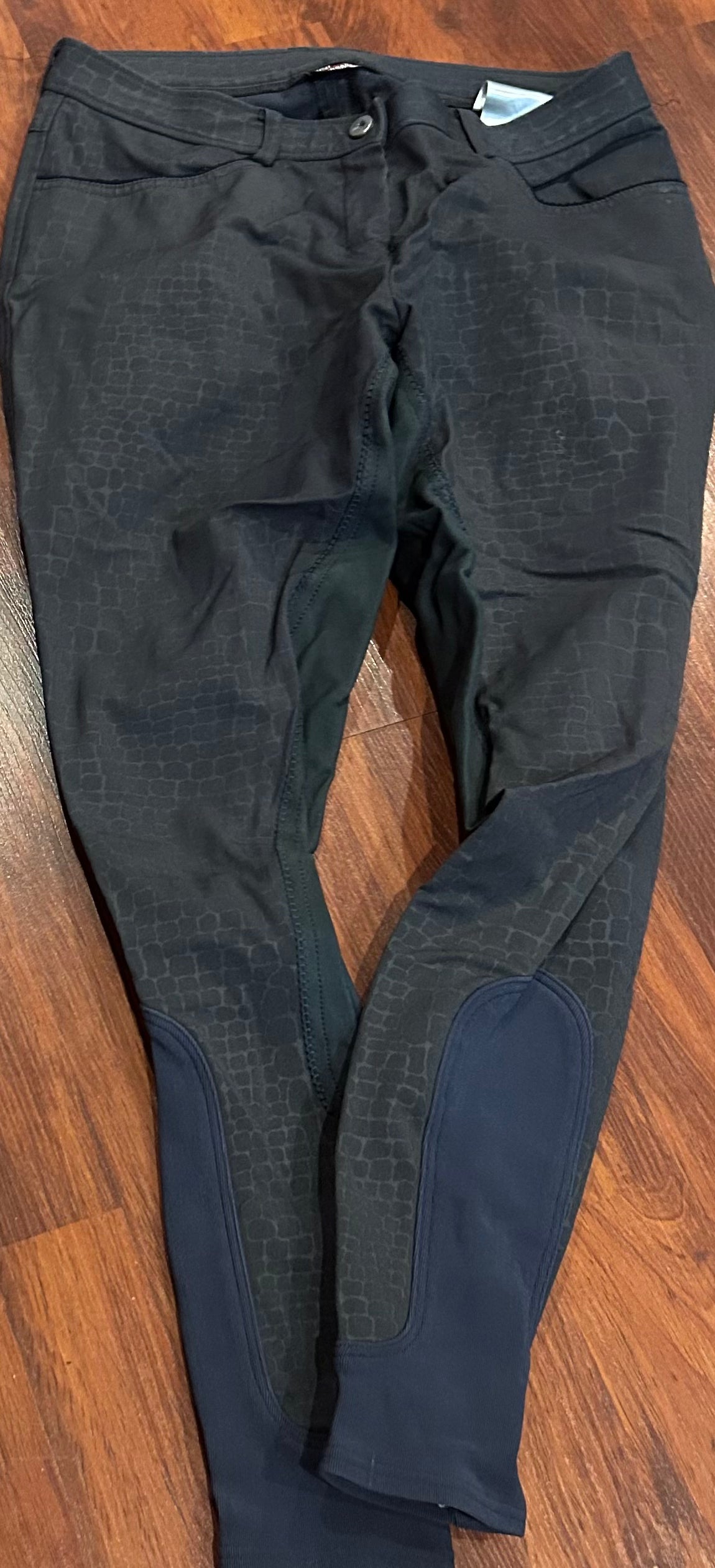 Euro star size 30 charcoal with pattern full seat breeches.