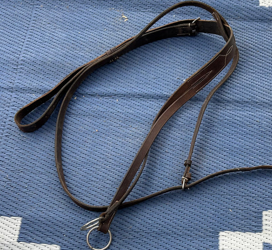 Brown running martingale needs stopper full size