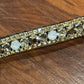 14” equiture clear / white and rose gold crystals black browband.