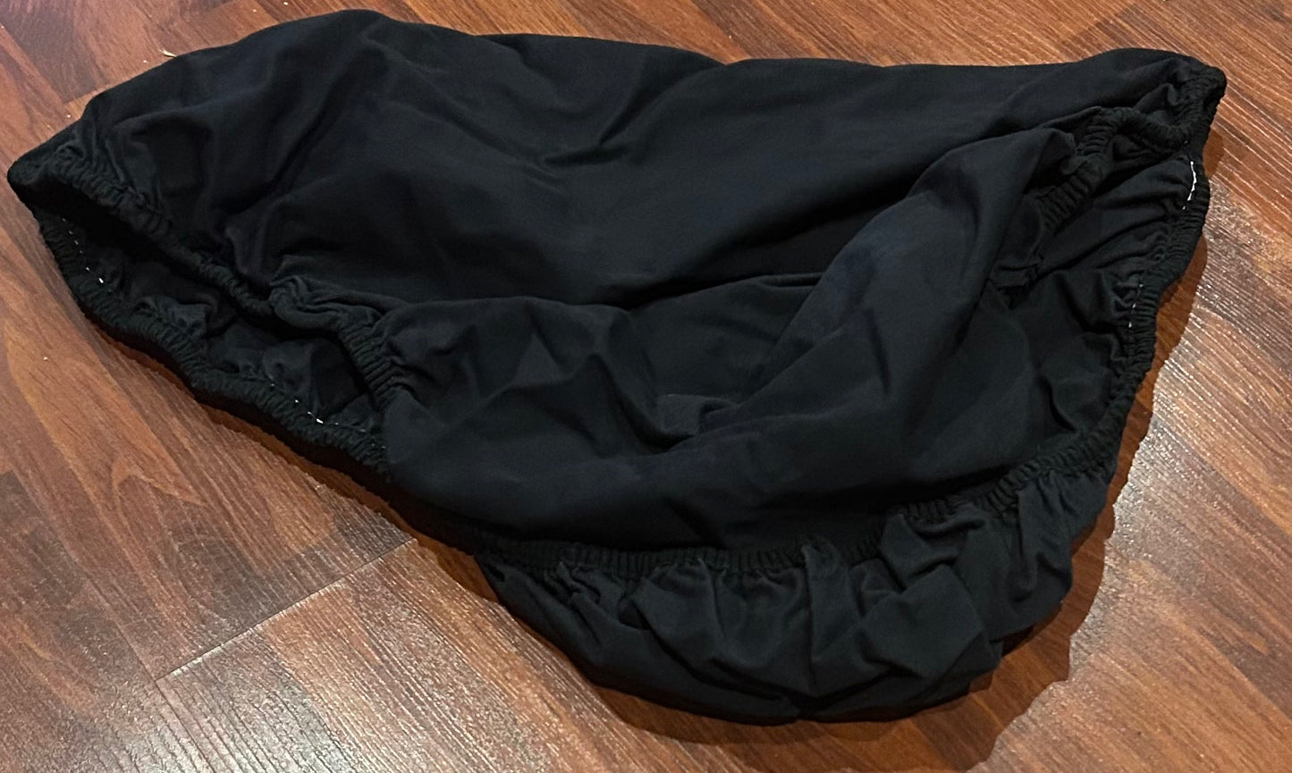 Black saddle cover