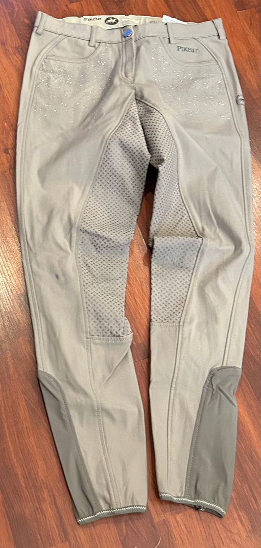 Pikeur Elina Grip size 28L grey full seat breeches with