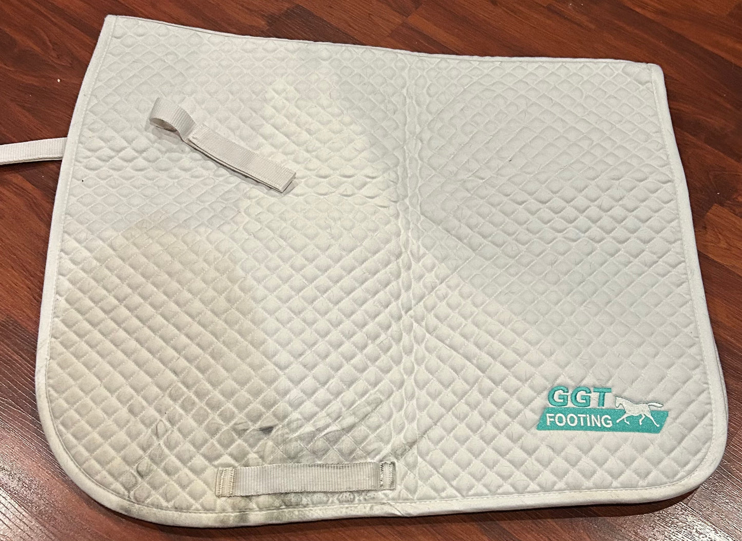 Centaur white dressage pad. Minor discolouration.