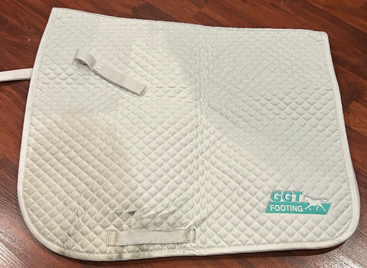 Centaur white dressage pad. Minor discolouration.