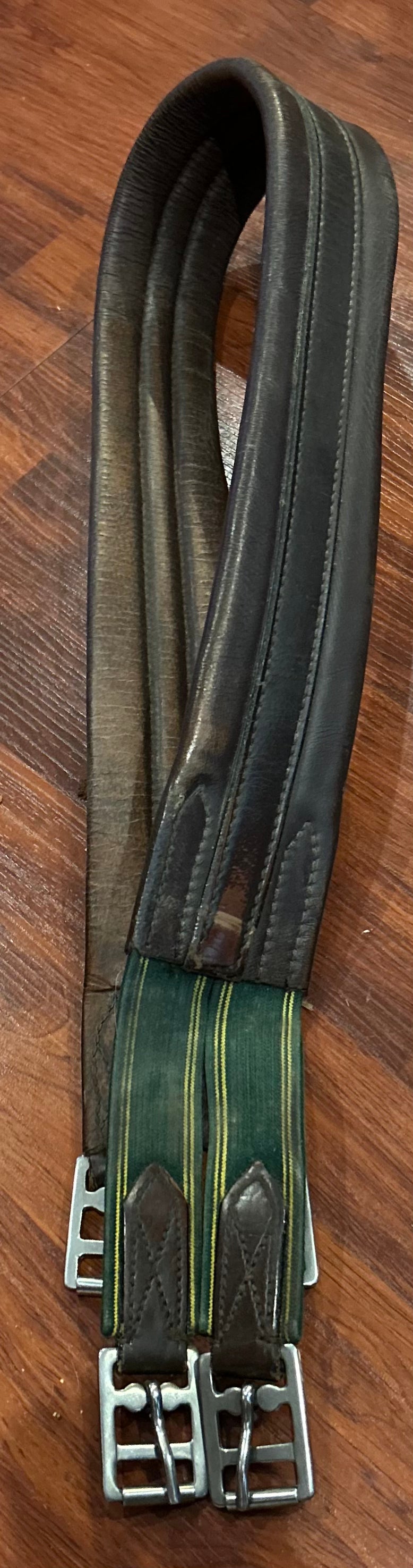 46” leather girth