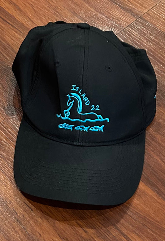Island 22 black ball cap