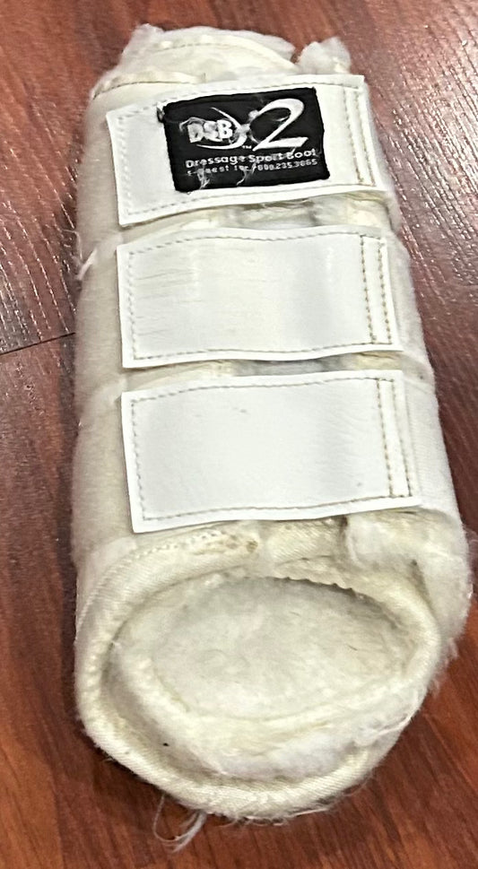 DSB large white boots. Wear on fleece.
