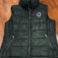 HKM XL reversible vest. Black quilted and red fleece