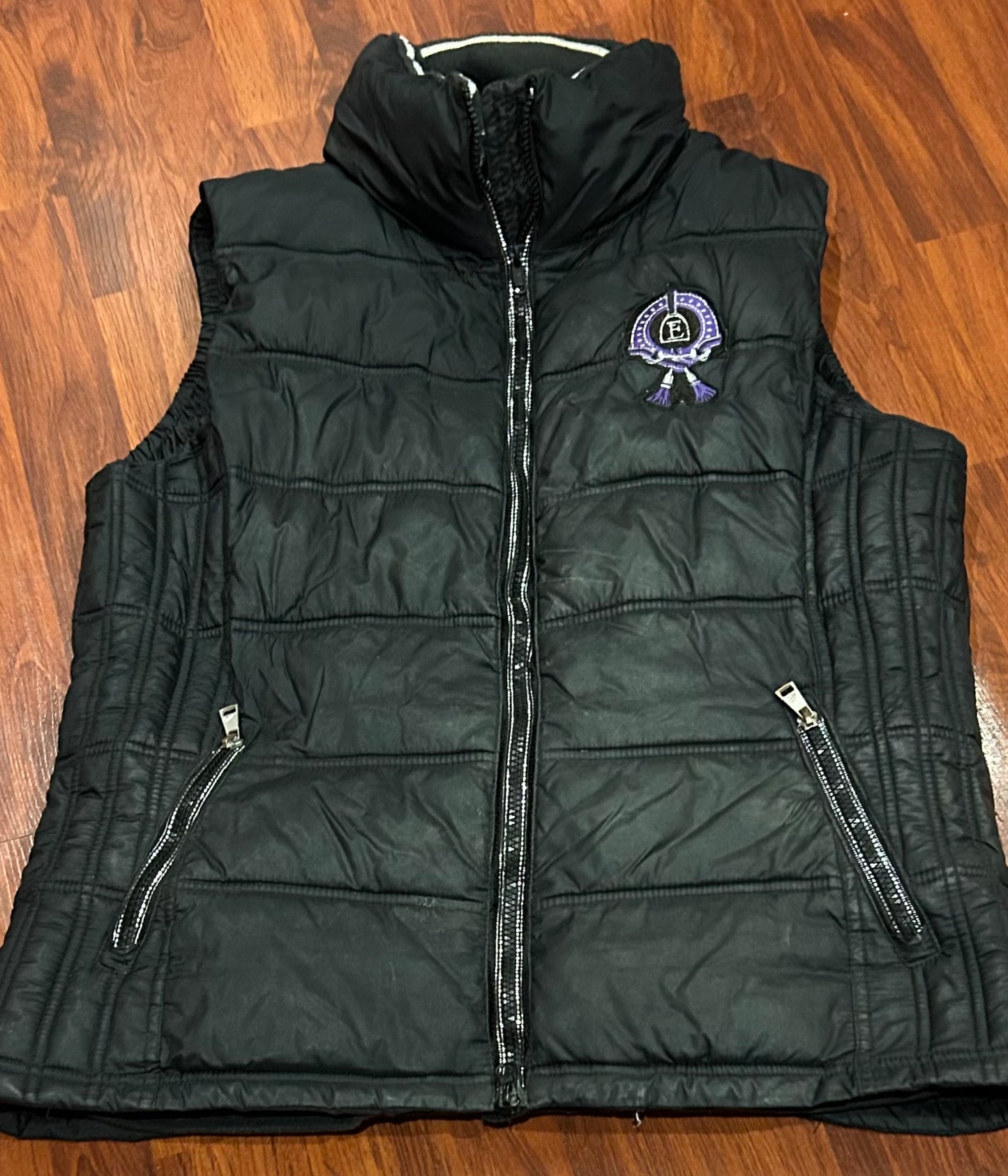 Euro Star XL black lined winter weight vest