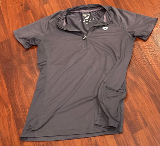 Aubrion medium grey shirt with mesh and small treat pocket