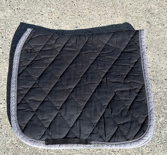 BR dressage pad black with grey