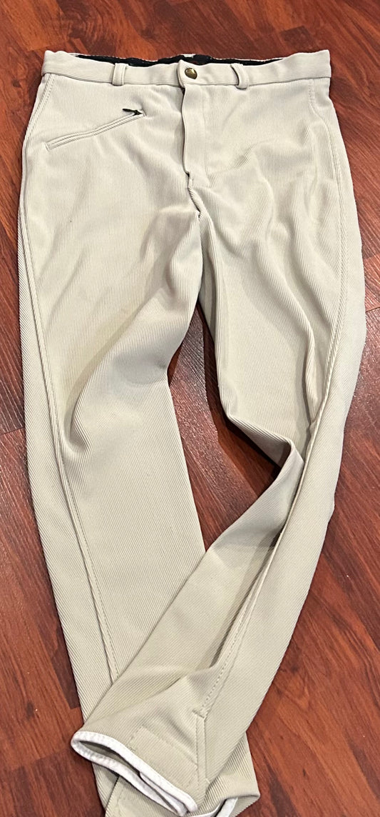 Tuff rider size 28 riding pants tan