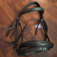 Sabre Havana full size sensitive round raised snaffle bridle with crank noseband