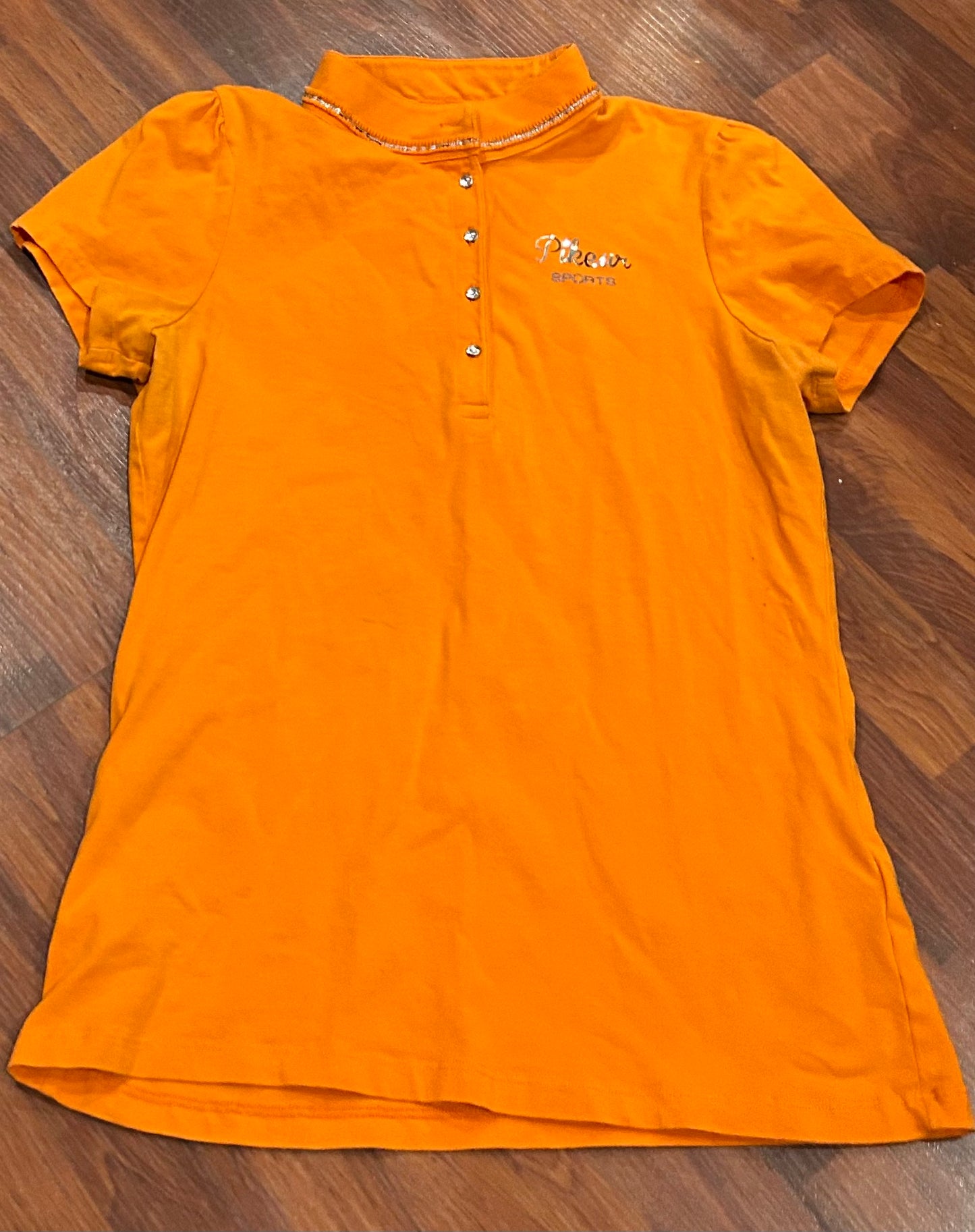 Pikeur medium orange shirt with bling buttons