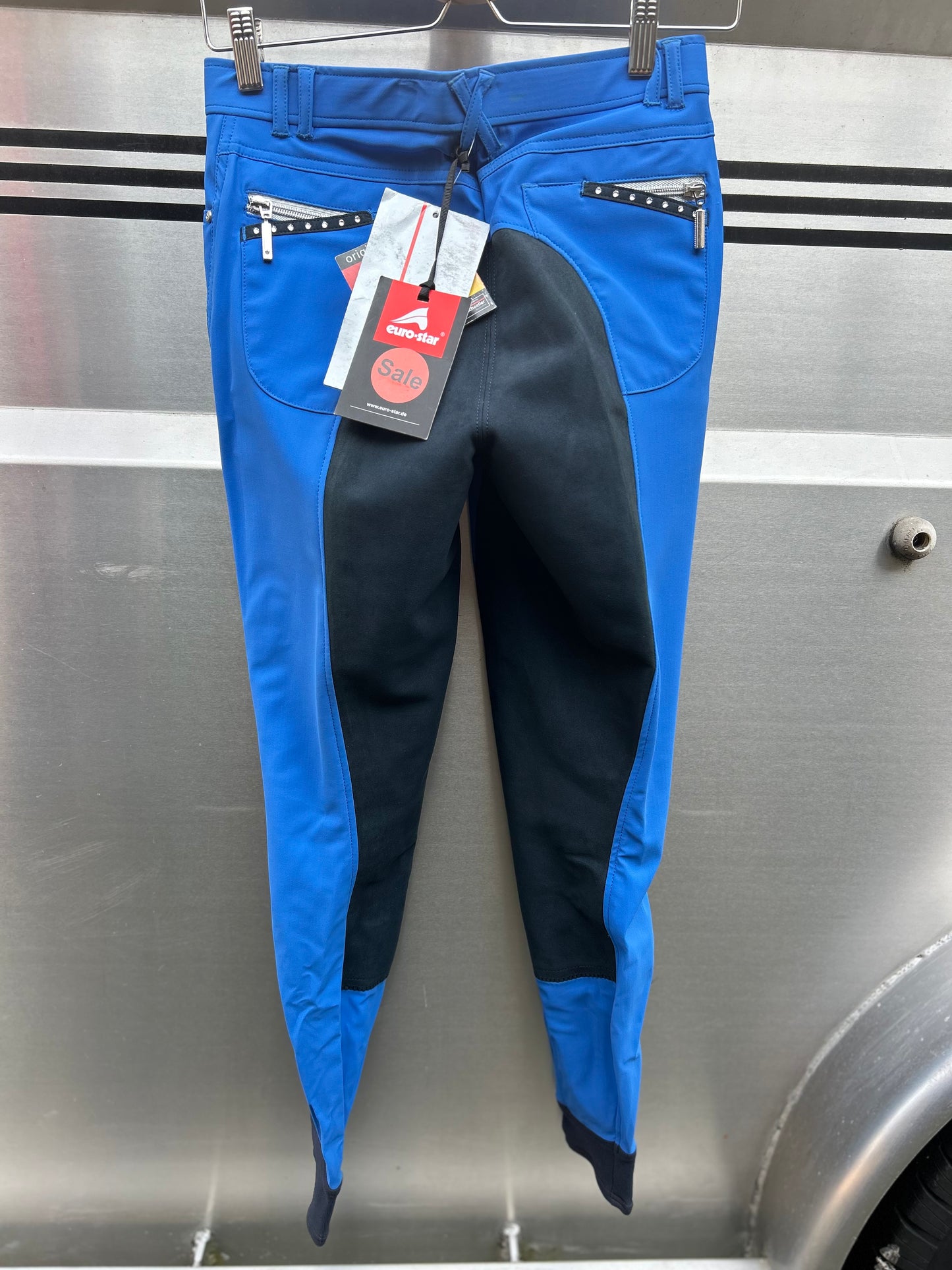 24L Euro Star Lorena blue full seat breeches