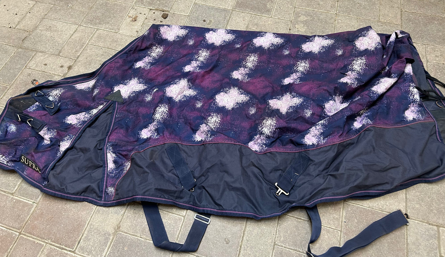 78” shedrow rain sheet. Needs repair at front