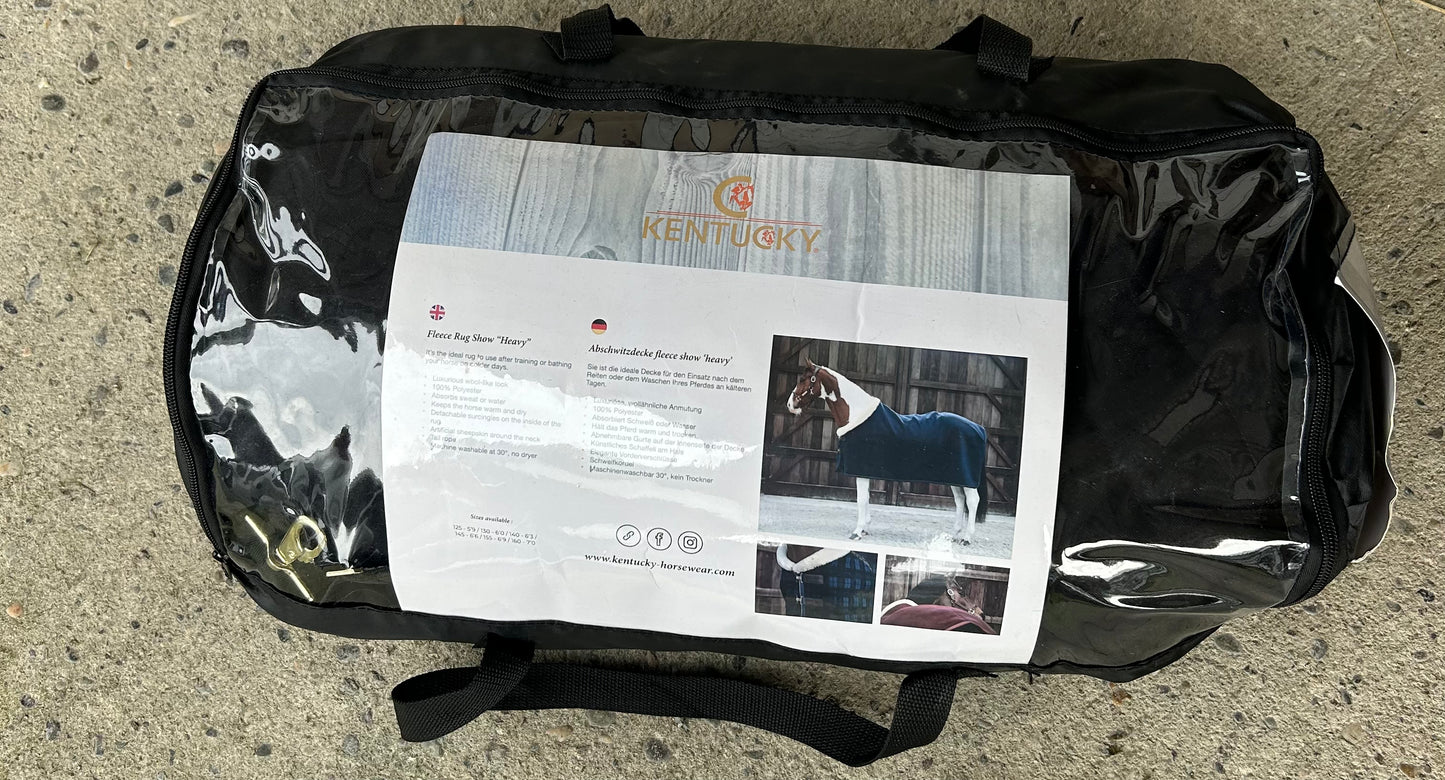 78” Kentucky fleece show rug check. Brand new.